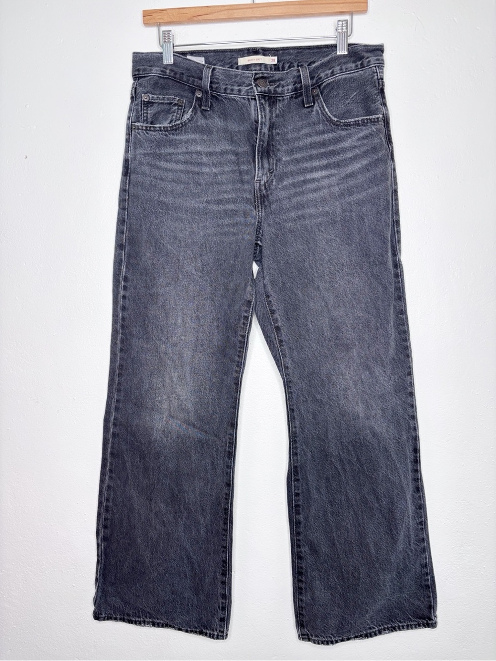 Levi’s Baggy Boot Washed Grey Jeans Size 28 EUC